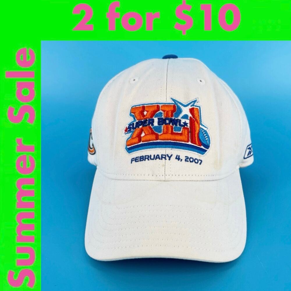 NFL football Super Bowl XLI Reebok hat 2007 SALE